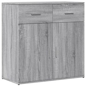 vidaXL Skjenk gr&aring; sonoma 79x38x80 cm konstruert tre
