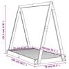 vidaXL Barnesengeramme svart 70x140 cm heltre furu