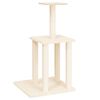 vidaXL Kattetre med klorestolper i sisal kremhvit 85,5 cm