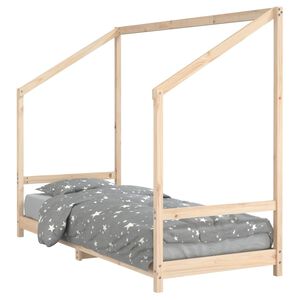 vidaXL Barnesengeramme 80x200 cm heltre furu