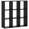 vidaXL Bokskap 102 x 29 x 103,5 cm Konstruert tre Svart eik