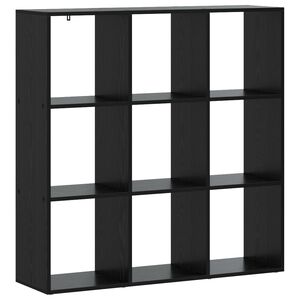 vidaXL Bokskap 102 x 29 x 103,5 cm Konstruert tre Svart eik