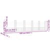 vidaXL Gabionkurv u-formet med 6 stolper 620x20x150 cm jern