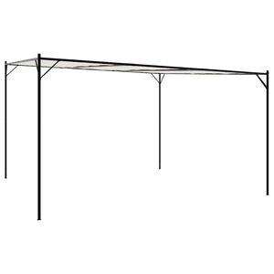vidaXL Festtelt hvit 4x4 m 180 g/m&sup2; stoff og st&aring;l
