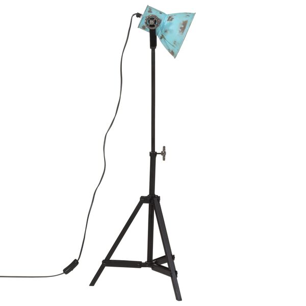 vidaXL Gulvlampe 25 W denimbl&aring; 35x35x65/95 cm E27