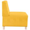 vidaXL | Modul Sofa Enhet Armfri | dark yellow 55 x 74 x 82 cm Kordfl&oslash;yel