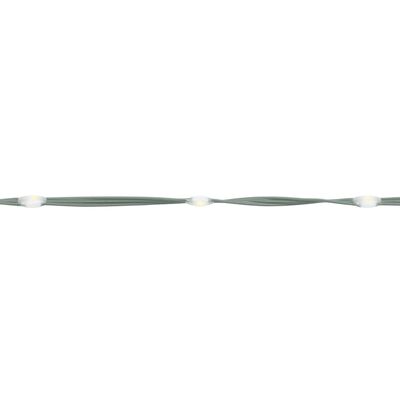 vidaXL Juletre kjegleformet kaldhvit 200 lysdioder 70x180 cm