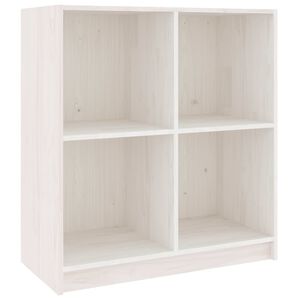 vidaXL Skjenk hvit 70x33x76 cm heltre furu