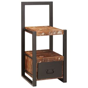 vidaXL Klesstativ Flerfarget 40 x 40 x 90 cm Massivt gjenvunnet tre