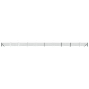 vidaXL Nettinggjerde med flens gr&oslash;nn 0,8x25 m