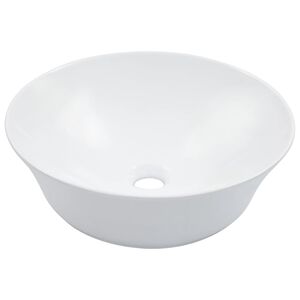 vidaXL Vask 41x12,5 cm keramikk hvit