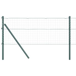 vidaXL Gjerdep&aring;le 26 pcs gr&oslash;nn 3,2 x 3,2 x 100 cm