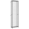 vidaXL Vinstativ for 95 flasker svart 54x18x200 cm smijern