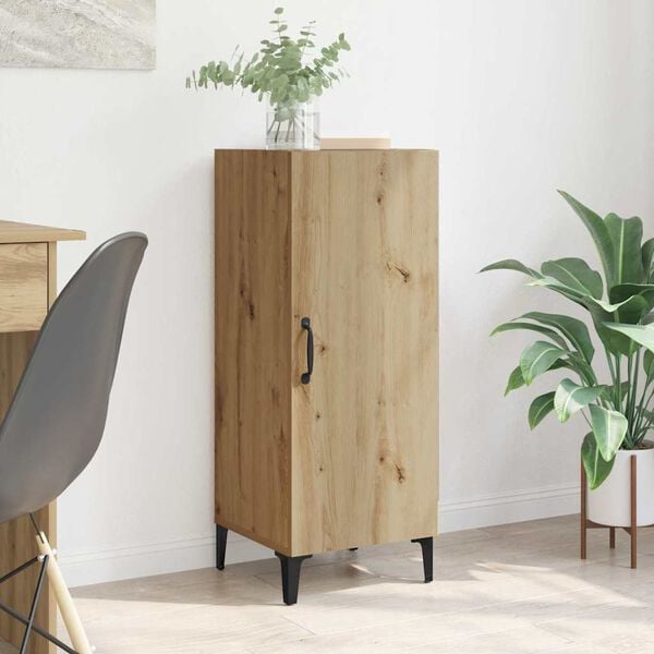 vidaXL Serviesskap Artisan Eik 34,5 x 34 x 90 cm Konstruert tre