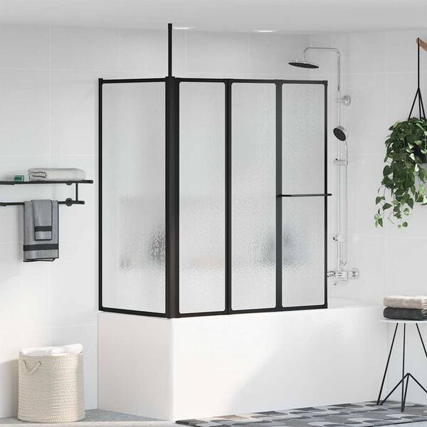 vidaXL Dusjvegg Hvit 120 x 70 x 137 cm Aluminium