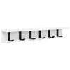 vidaXL Vegghengt kleshenger Veggmontert Hvit 60 x 10,5 x 10,5 cm