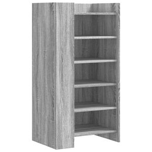 vidaXL Skoskap gr&aring; sonoma 52x37,5x100 cm konstruert tre