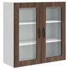 vidaXL Vegghylle PORTO Brun Eik 80 x 31 x 80 cm Konstruert tre