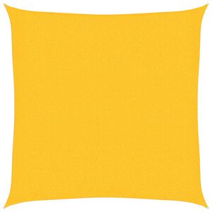 vidaXL Solseil 160 g/m&sup2; gul 2x2 m HDPE