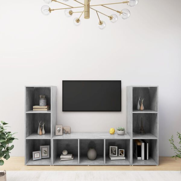 vidaXL | TV-skap | 3 pcs 37 x 35 x 107,5 cm