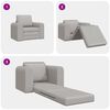 vidaXL Sofa seng Sky Grey 98 x 71 x 83 cm Fløyel