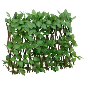 vidaXL Utvidbart espalier med kunstig ef&oslash;y 5 stk gr&oslash;nn 180x30 cm