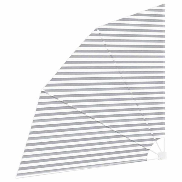 vidaXL Balkong privat skjerm Antrasitt og Hvit 210 x 210 cm Polyester