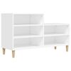 vidaXL Skoskap hvit 102x36x60 cm konstruert tre