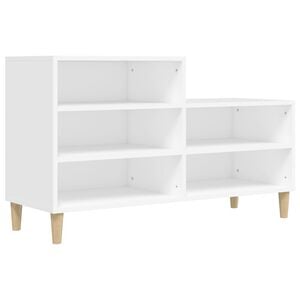 vidaXL Skoskap hvit 102x36x60 cm konstruert tre