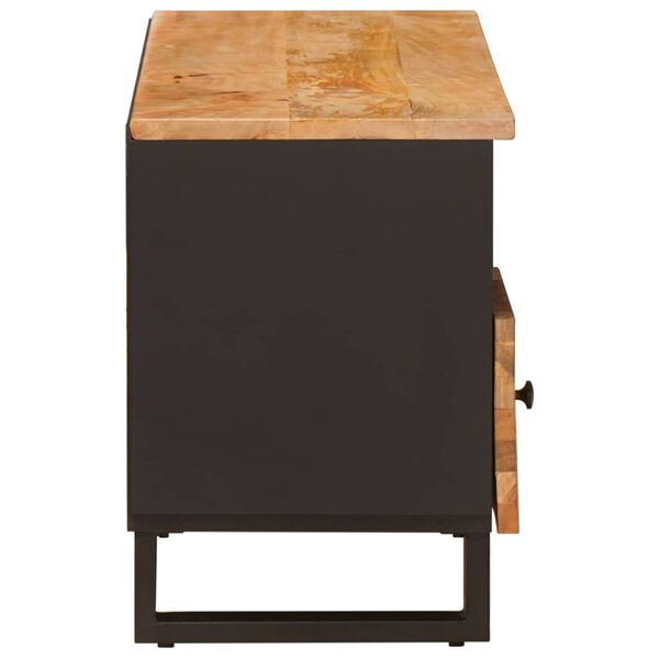 vidaXL TV-skap med skuff Corona Brun 100 x 33 x 46 cm Massiv mango tre