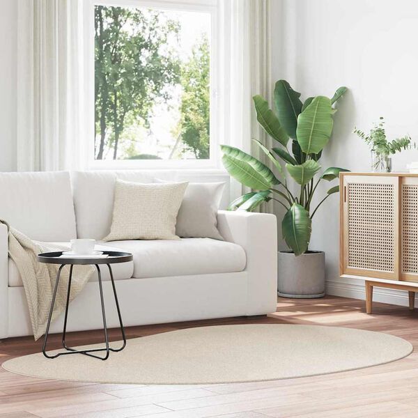 vidaXL Omr&aring;detepper HUARTE Beige 140 x 200 cm Polyester