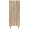 vidaXL Skjenk sonoma eik 69,5x34x90 cm konstruert tre