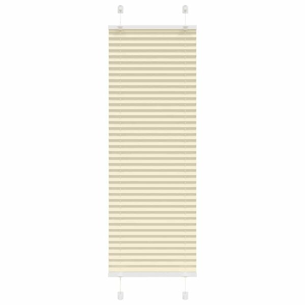vidaXL pliss&eacute;gardin krem 50x150 cm Stoff Bredde 49,4 cm Polyester