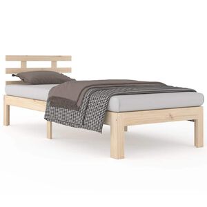 vidaXL Sengeramme heltre 75x190 cm
