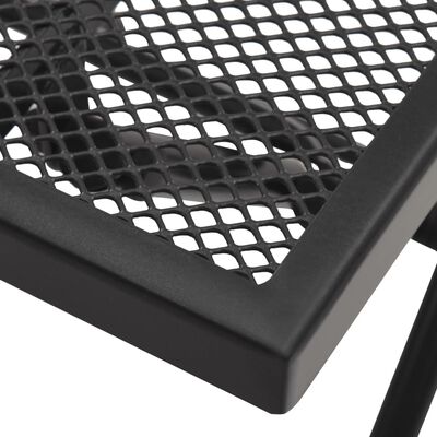 vidaXL Sammenleggbart bord netting 38x38x38 cm stål antrasitt