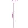 vidaXL Gjerdepunkter 13 pcs grønn Ø32mm 210 cm Galvanisert stål