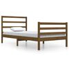 vidaXL Sengeramme honningbrun heltre furu 100x200 cm