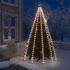 vidaXL Nettlys for jultre med 250 LED kaldhvit 250 cm