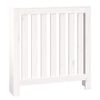 vidaXL Radiatordeksel hvit 79,5x19x84 cm heltre furu