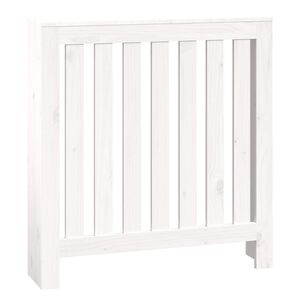 vidaXL Radiatordeksel hvit 79,5x19x84 cm heltre furu