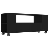 vidaXL TV-benk svart 120x35x48 cm konstruert tre