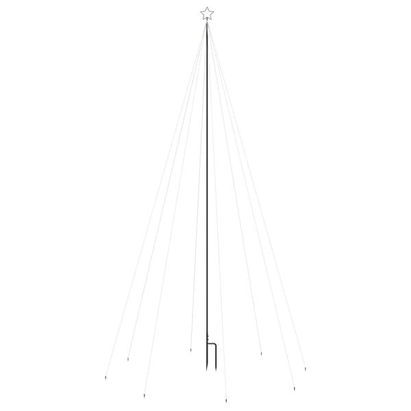 vidaXL LED juletre Innendørs Utendørs 800 LEDs Kald Hvit 5 m