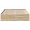 vidaXL Sengeramme sonoma eik 120x200 cm