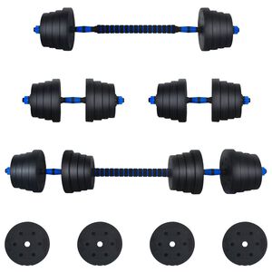 vidaXL 2-i-1 Manualsett 40 kg Svart og Bl&aring; Sement og jernsand