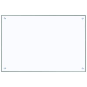 vidaXL Kj&oslash;kkenplate gjennomsiktig 90x60 cm herdet glass
