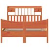 vidaXL Sengeramme uten madrass brun 150x200 cm heltre furu