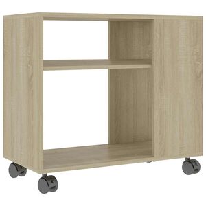 vidaXL Sidebord sonoma eik 70x35x60,5 cm konstruert tre