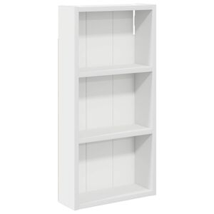 vidaXL Baderom veggskap Hvit 30 x 10 x 60,5 cm Konstruert tre