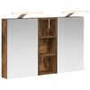 vidaXL Baderomsskapsett 3 stk. 80 x 10,5 x 50 cm Konstruert tre