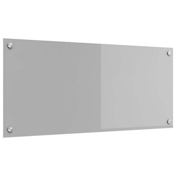 vidaXL Kj&oslash;kkenbakplate Lysegr&aring; 90 x 40 x 0,6 cm herdet glass